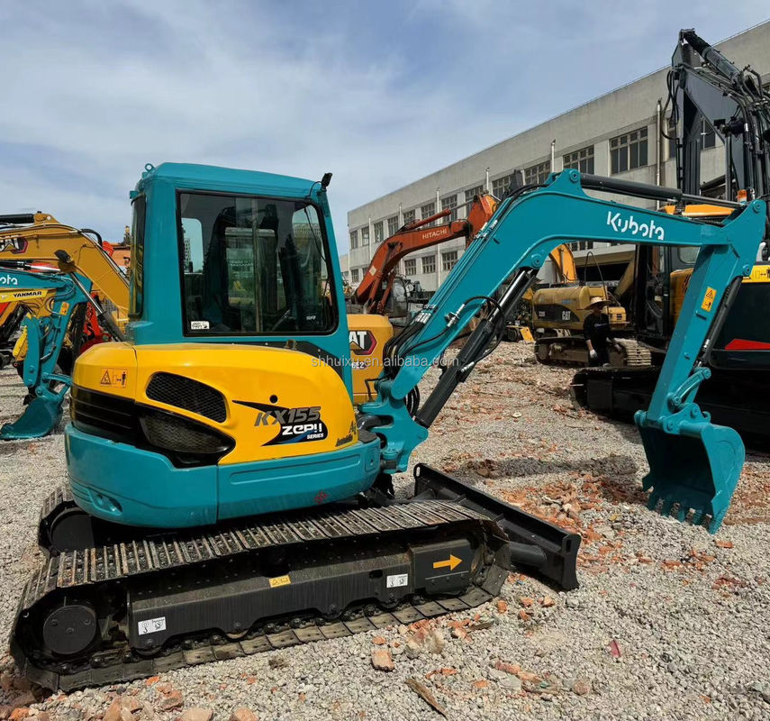 Máy đào mini sử dụng crawler Kubota 155 tay thứ hai Máy đào thời gian làm việc thấp