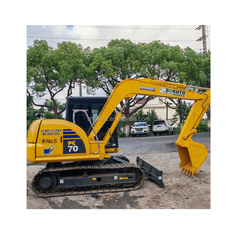 7 tấn màu gốc sử dụng Komatsu Excavator Komatsu Pc70 7000KG