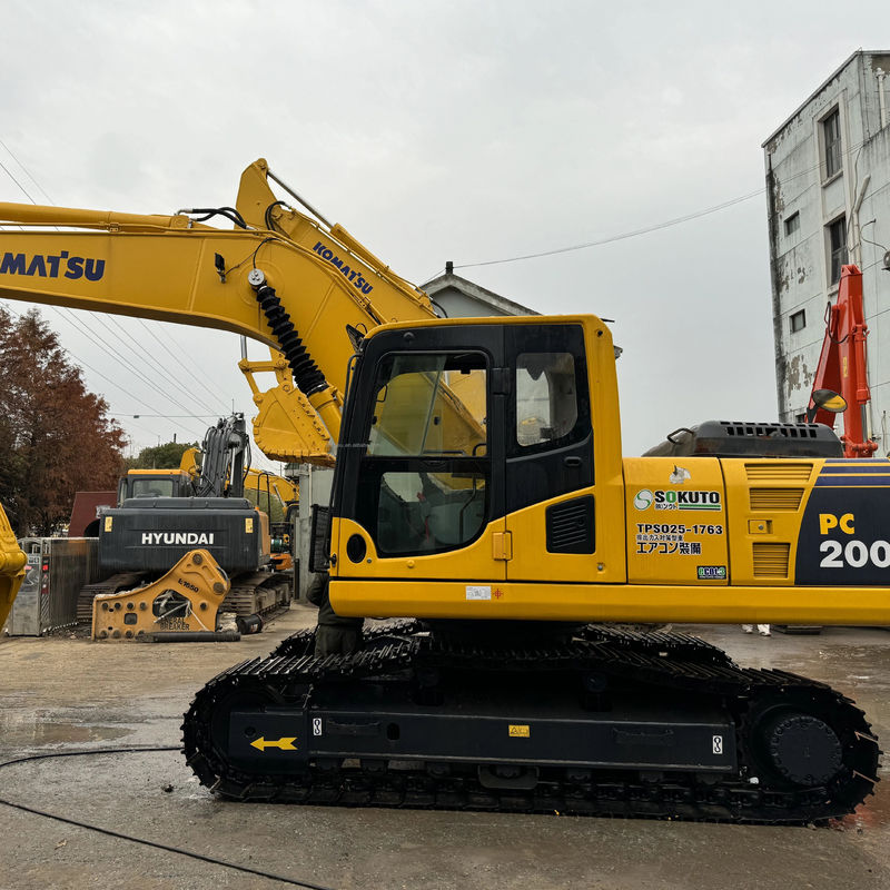 20 tấn màu nguyên bản sử dụng Komatsu Excavator Pc200 Xây dựng Excavator
