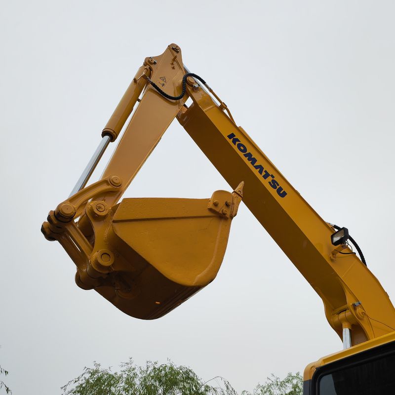Màu vàng Mini Excavator sử dụng 6T tay thứ hai Komatsu Pc60 Màu gốc