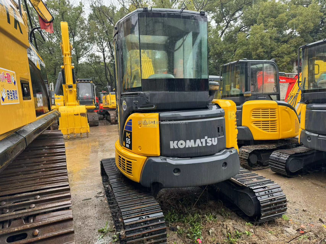 5.5T Máy đào mini sử dụng Máy đào sử dụng Komatsu Pc55 2450mm 1760mm 0.15m3