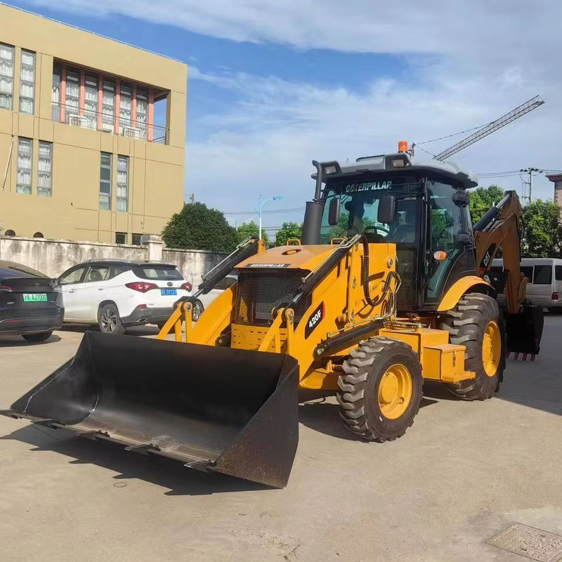 Máy khai quật cũ Caterpillar CAT420F máy kéo đằng sau bận ở cả hai đầu / máy kéo Nhật Bản cũ trong tình trạng tốt