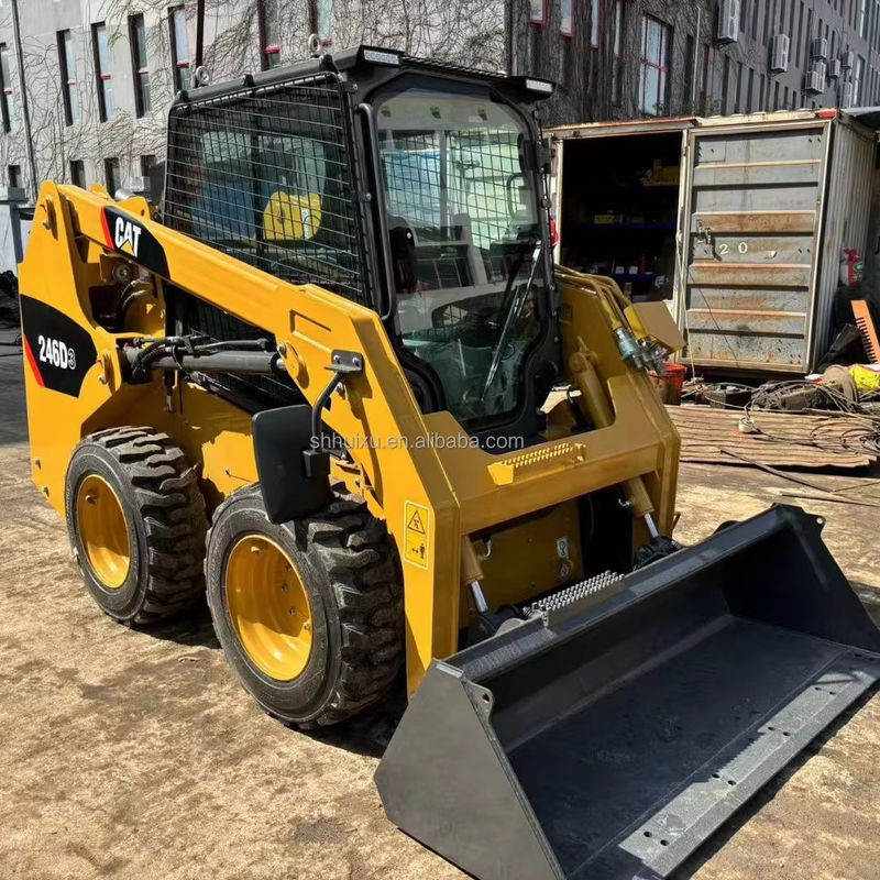máy trượt sử dụng CAT 246D3 Caterpillar máy đào bánh xe Nhật Bản máy đào bánh xe gốc