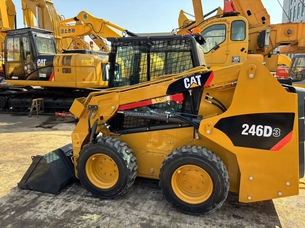máy trượt sử dụng CAT 246D3 Caterpillar máy đào bánh xe Nhật Bản máy đào bánh xe gốc