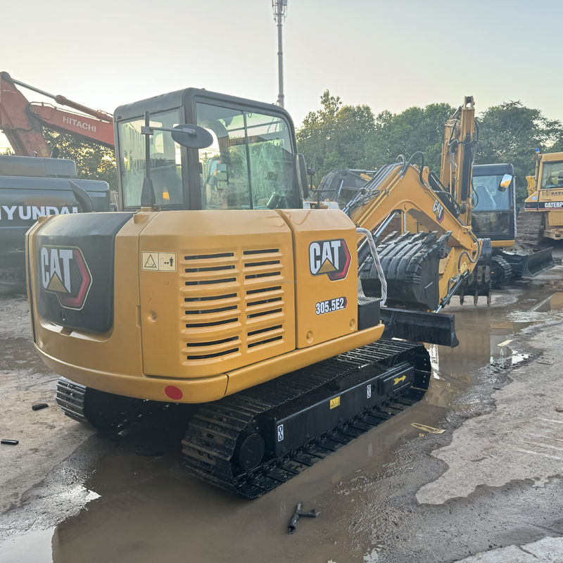 sử dụng máy đào cat305.5e/tháng sơn màu vàng tay sử dụng crawler cat 305.5e để bán