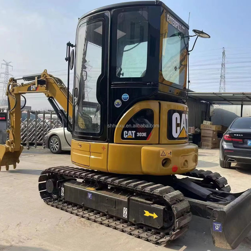Sử dụng Cat 303E Mini Cat 303 tay hai với hiệu suất cao 0,38m3 Capacity Bucket
